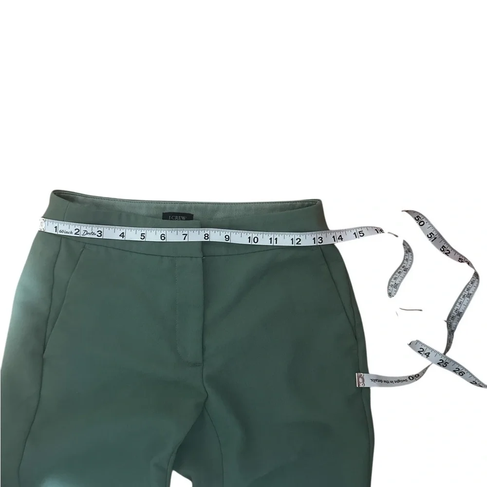 J.Crew Straight Leg Cropped Ankle Pants Size 0 Work Office light seafoam green